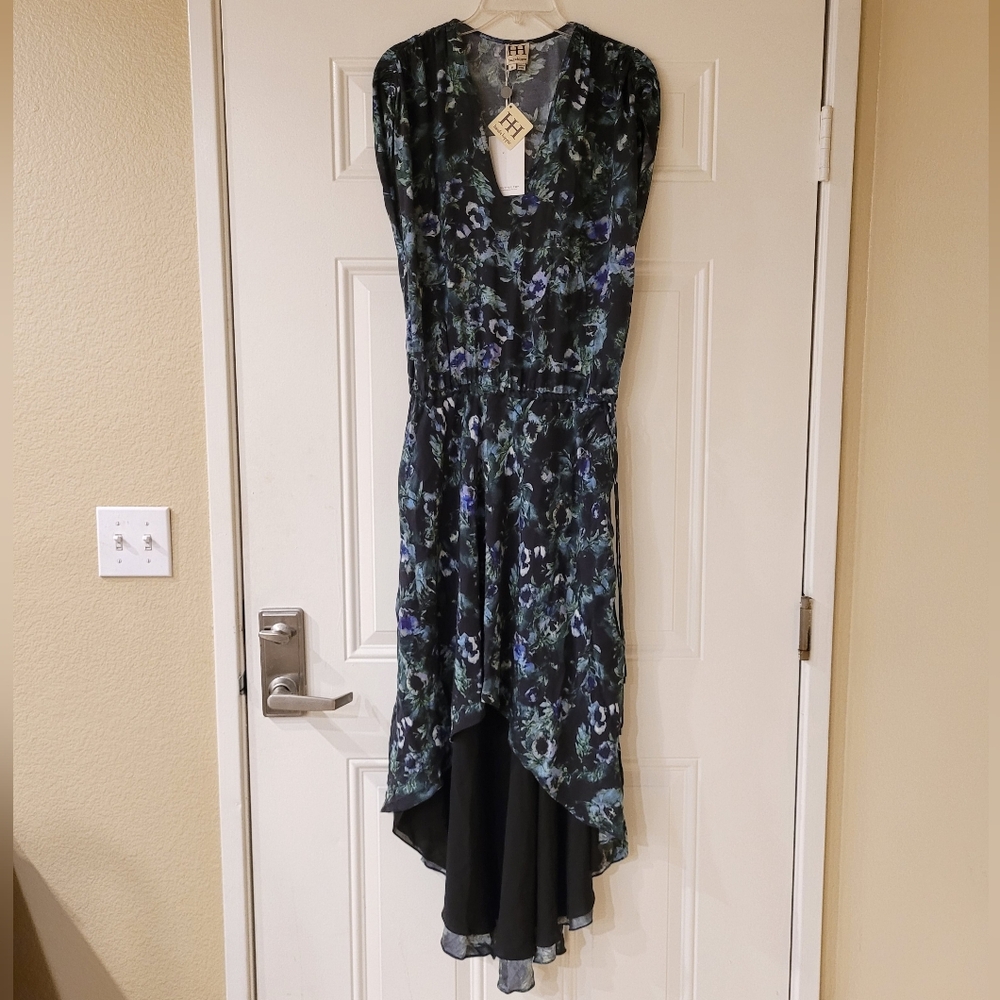 Haute Hippie Tangled Up In Blue High Low Maxi Dress - Picture 2 of 9